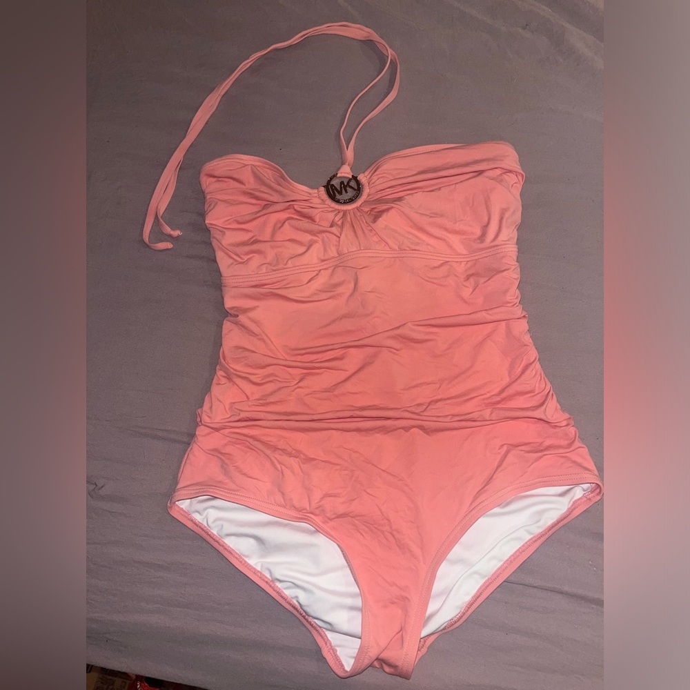 Michael Kors - Women’s Peach One-Piece Swimsuit Size 12